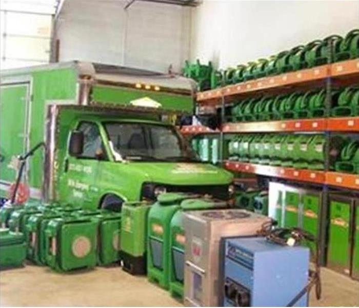 SERVPRO of East Topeka truck and drying equipment
